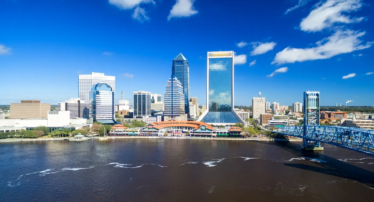 Jacksonville water view with bridge