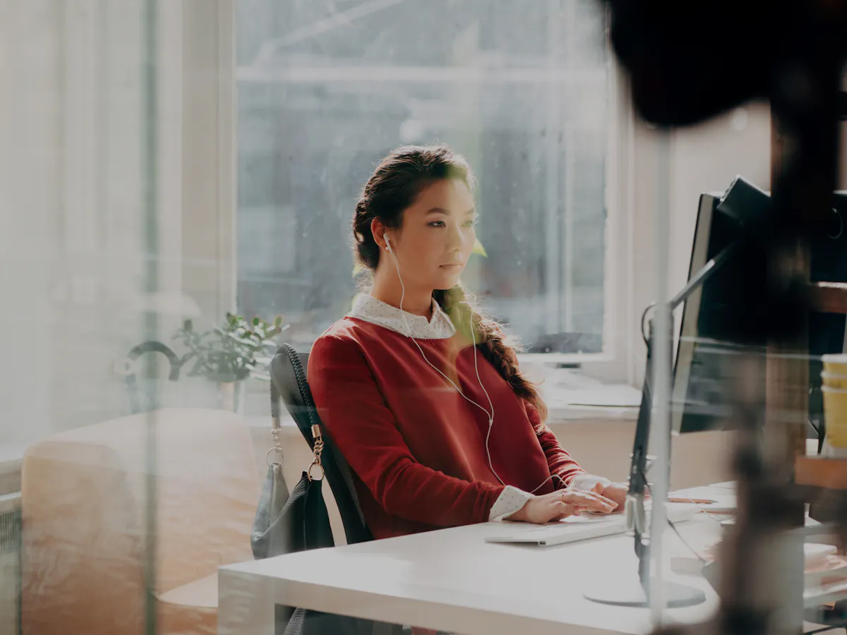 Woman working in office